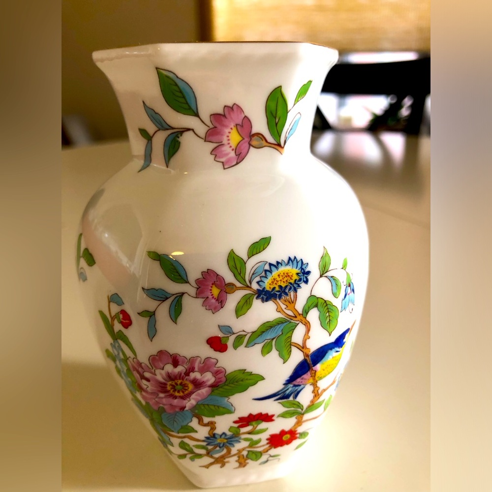 Aynsley Vintage Pembroke Gold Tr Chelford Fine Bone China Vase Vintage Rare